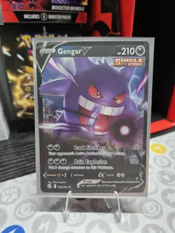 Pokemon TCG - Sword and Shield Fusion Strike Gengar V 156/264Holo Near Mint - Image 3