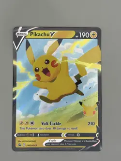 Pikachu V SWSH143 Promo SWSH Black Star Pokemon NM - Image 1
