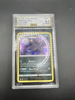 Pokemon SWSH Black Star Promo Umbreon Holo SWSH129 AGS Mint+ 9.5 2021 - Image 1