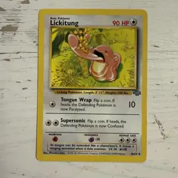 Pokemon - Lickitung 38/64 1st Edition non-HOLO Jungle Set Vintage LP Card 1999 - Image 1