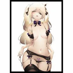 Genshin Air comiket 2 Fischl doujin Card Sleeve Protector - Image 1