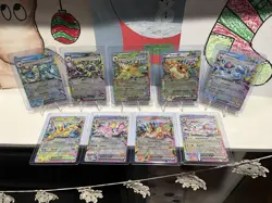 Pokemon Prismatic Evolutions Eeveelution English EX 9 Card Complete Set NM - Image 1