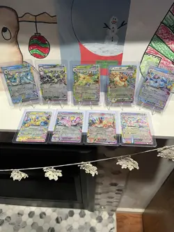 Pokemon Prismatic Evolutions Eeveelution English EX 9 Card Complete Set NM - Image 2