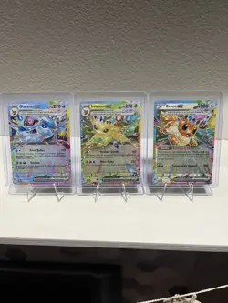 Pokemon Prismatic Evolutions Eeveelution English EX 9 Card Complete Set NM - Image 3