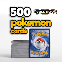 500 XY Evolutions Pokemon Cards - Bulk Lot Pack - Image 1