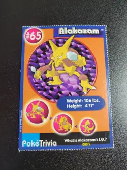 Pokemon TCG PokeTrivia #65 Alakazam Burger king Card - Image 1