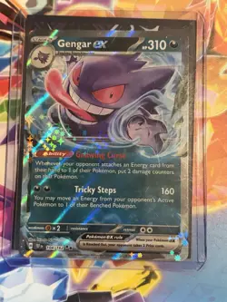 Pokemon TCG Gengar EX Temporal Forces Ultra Rare Card 104/162 - Image 1