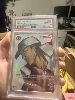 Sakazuki (OP02-099 SR) PSA 10 - One Piece Card Game ENGLISH - Image 1