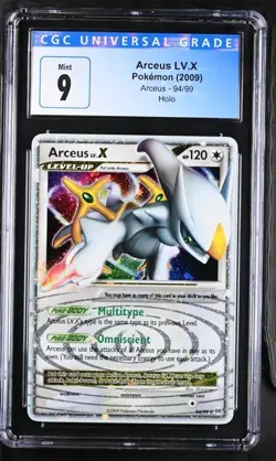 CGC 9 MINT Arceus LV.X 2009 Arceus 94/99 Holo Pokemon Card Clean Free Shipping - Image 1