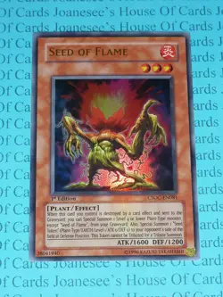 Seed of Flame CSOC-EN081 Ultra Rare Yu-Gi-Oh Card 1st Edition Mint - Image 3