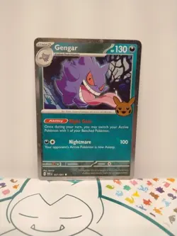 GENGAR 57/091 TRICK OR TRADE Stamp Paldean Fates HOLO Pokemon Card COMBIN SHIP C - Image 1