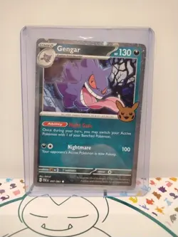 GENGAR 57/091 TRICK OR TRADE Stamp Paldean Fates HOLO Pokemon Card COMBIN SHIP C - Image 3