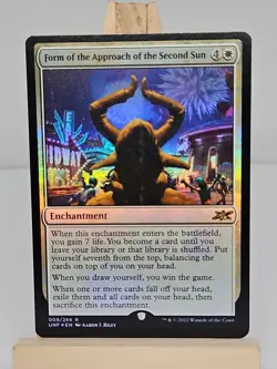MTG Form of the Approach of the Second Sun Unfinity 009/244 Foil Rare - Image 1
