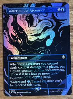 MTG Avatar: The Last Airbender, Waterbender Ascension - Borderless Foil - Image 1