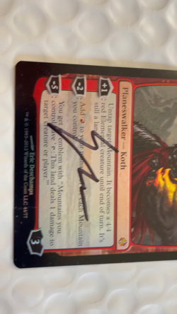 Koth of the Hammer MtG Duel Decks: Venser vs. Koth Foil Signed Eric Deschamps - Image 2