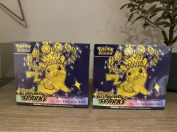 2X Pokemon TCG - Surging Sparks Pokemon Center - Elite Trainer Box - Sealed ETB - Image 1
