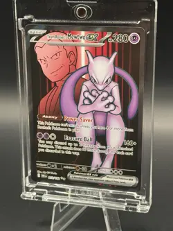 Pokemon TCG Team Rockets Mewtwo EX 213/182 Full Art Destined Rivals English - Image 3