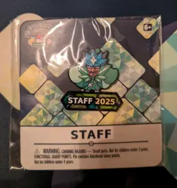 Pokemon NAIC 2025 STAFF Pin Badge - Exclusive - Teal Mask Ogerpon - NEW SEALED - Image 1