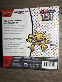 Pokemon TCG Scarlet and Violet - 151 Alakazam ex Collection Box - 4 Packs 820650855269 - Image 2