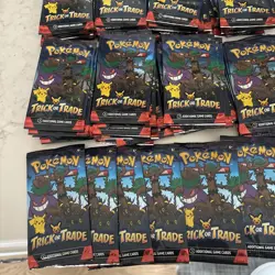 LOT OF 87 X POKEMON TRICK OR TRADE 2024 SEALED BOOSTER PACKS HALLOWEEN - Image 2