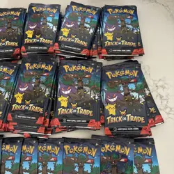 LOT OF 87 X POKEMON TRICK OR TRADE 2024 SEALED BOOSTER PACKS HALLOWEEN - Image 4