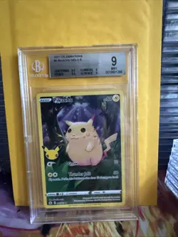 2021 Pokemon Celebrations Pikachu Full Art #005 25th Anniversary BGS 9 TCG - Image 1