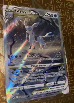Pokemon TCG Glaceon Vstar Crown Zenith: Galarian Gallery Gg40/Gg70 Regular Ultra - Image 1