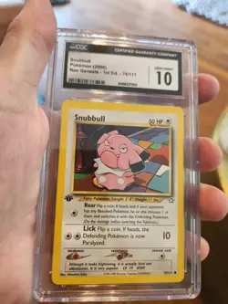 (POP 28) CGC 10 GEM MINT 2000 Pokemon Neo Genesis 1st Edition Snubbull 74/111 - Image 2