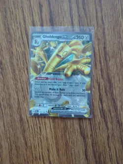 Pokemon TCG Gholdengo EX Paradox Rift 139/182 Holo Double Rare Pokemon TCG NM - Image 1