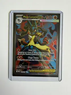 Pokemon TCG Mega Lucario EX 160/132 Secret Rare Full Art Holo Mint Condition - Image 1
