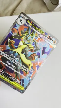 Pokemon TCG Mega Lucario EX 160/132 Secret Rare Full Art Holo Mint Condition - Image 2