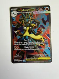 Pokemon TCG Mega Lucario EX 160/132 Secret Rare Full Art Holo Mint Condition - Image 3