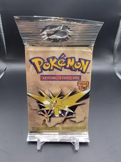 Pokemon Vintage Fossil Booster Pack Long Crimp 21.17g FACTORY SEALED WOTC - Image 1