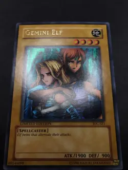 YUGIOH 2004 | GEMINI ELF | IOC-SE1 | LIMITED EDITION | EXCELLENT | ULTRA RARE - Image 5