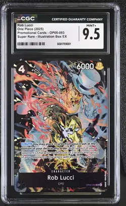 Rob Lucci (Illustration Box EX) OP05-093 One Piece Promotion Cards Foil CGC 9.5 - Image 1