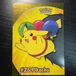 Pokemon Topps TV 2000 Animation Clear Card Pikachu #25 Transparent - Image 1