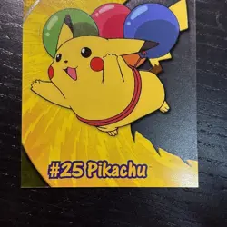 Pokemon Topps TV 2000 Animation Clear Card Pikachu #25 Transparent - Image 2
