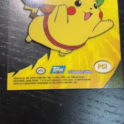 Pokemon Topps TV 2000 Animation Clear Card Pikachu #25 Transparent - Image 5