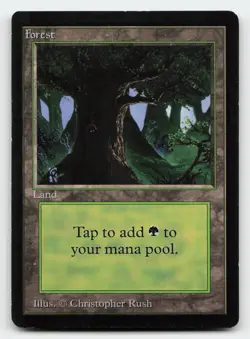 Forest (C) # Beta Edition Magic The Gathering Card - Image 1