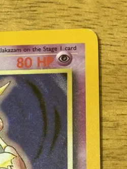 Pokemon Alakazam TCG Holo Card 1/102 Wizards Base Set 1999 Rare - Image 3