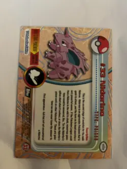 Pokemon Card NIDORINO #33 TOPPS NEAR MINT Holo - Image 2