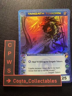 TANGATH TOBORN - 30/50/30/30/25 - SUPER RARE - CHAOTIC CARD - 1ST EDITION - NM - Image 1