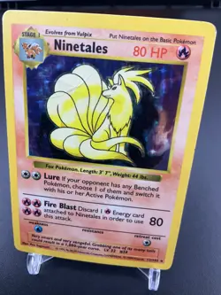 SHADOWLESS WOTC - Ninetales 12/102 - Base Set - Holo Rare Pokemon Card - Image 1