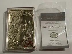 Charizard 23K Gold Plated Trading Card Nintendo #6 - Image 1
