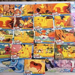 Lot Of 17 Cards Pokemon Pikachus Vacation Topps Card Collection. NO SLEEVES - Image 1