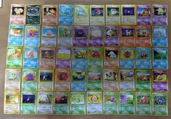 Pokemon Card Game Japanese Lot Set 50 Old Back Vintage 1996 Free Shipping - Image 1