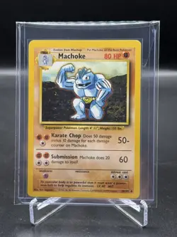 1999 Machoke 34/102 - Base Set - Pokemon TCG WOTC NM - Image 1