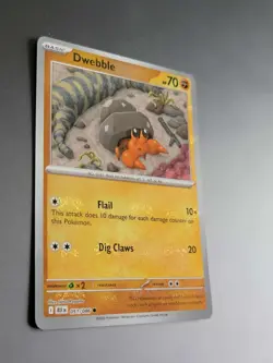 Pokemon TCG Dwebble 051/086 Master Ball Holo Scarlet & Violet Black Bolt NM/M - Image 2