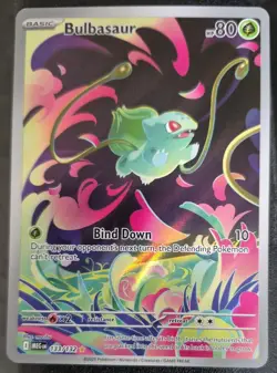 2025 Pokemon Mega Evolutions Bulbasaur Illustration Rare #133/132 (A) - Image 1