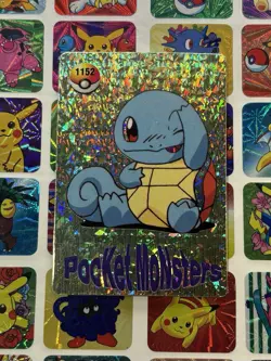 Pokemon Vintage Pocket Monsters Vending HOLO Prism Sticker 1999 Bandai Nintendo - Image 1
